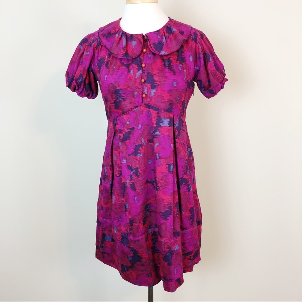 Marc by Marc Jacob Berry High Collar Mini Dress
